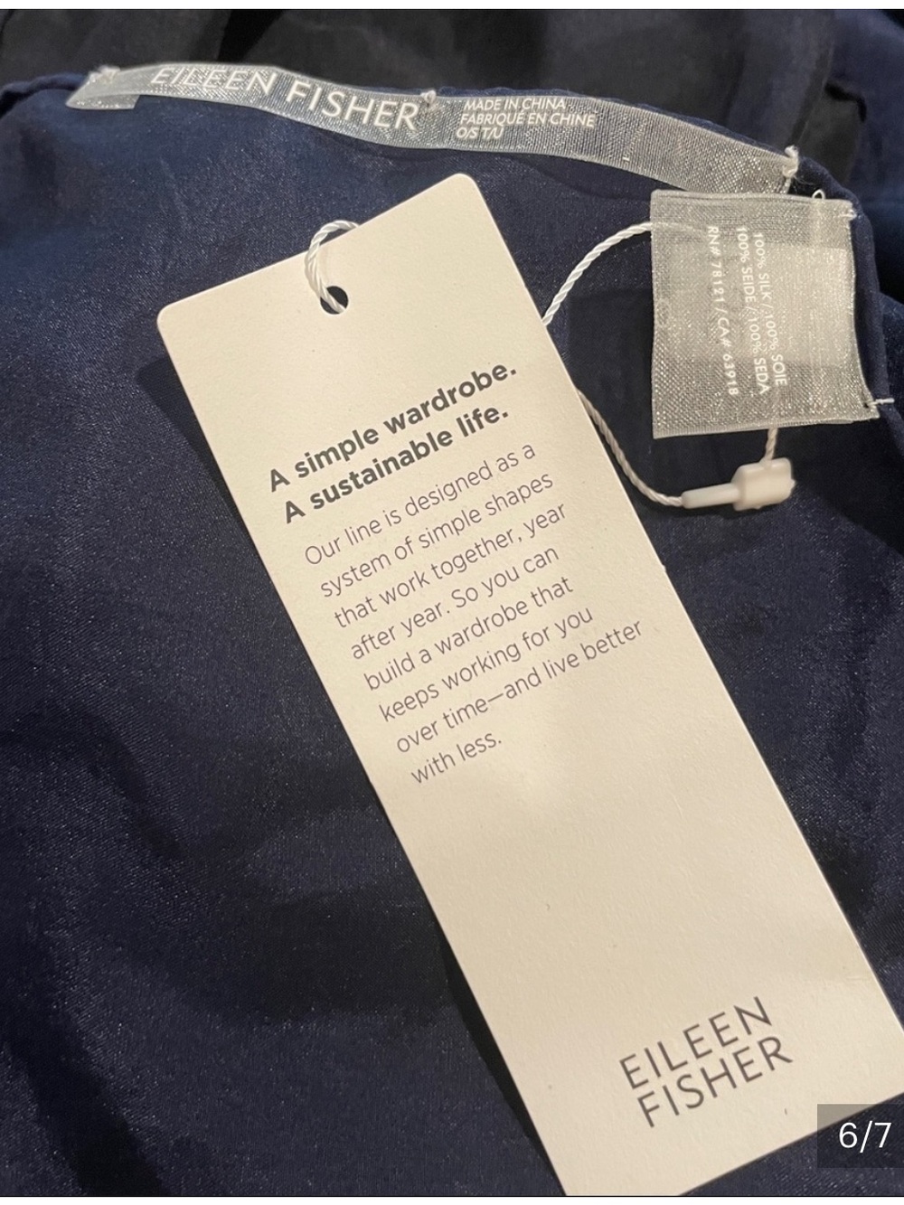 EILEEN FISHER 100% Silk Scarf Wrap, NWT - Picture 2 of 7